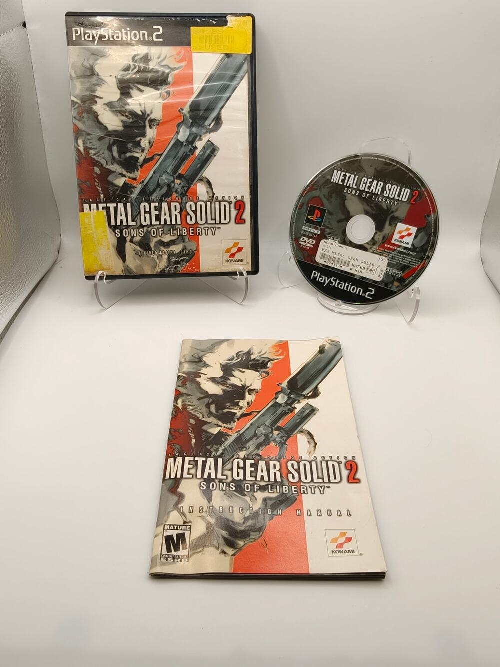 Metal Gear Solid 2 Sons of Liberty PS2 CIB Manual